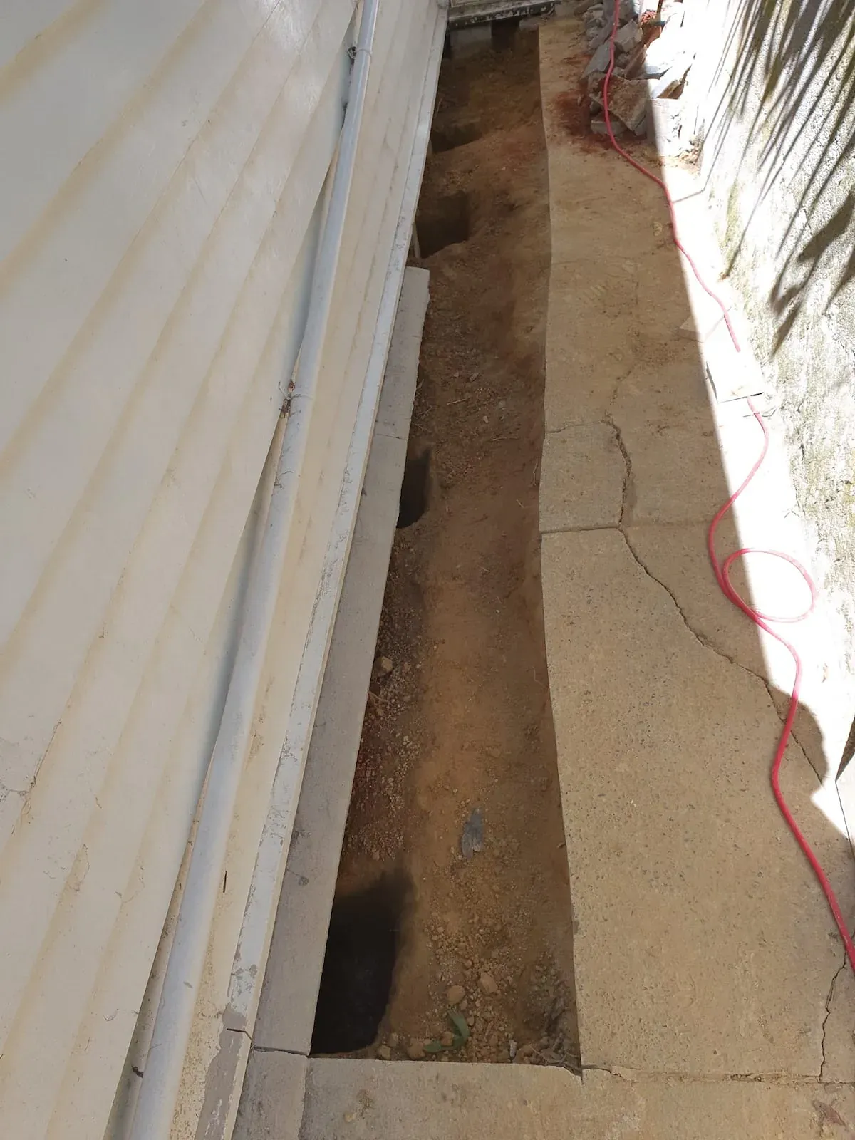 House repiling access work