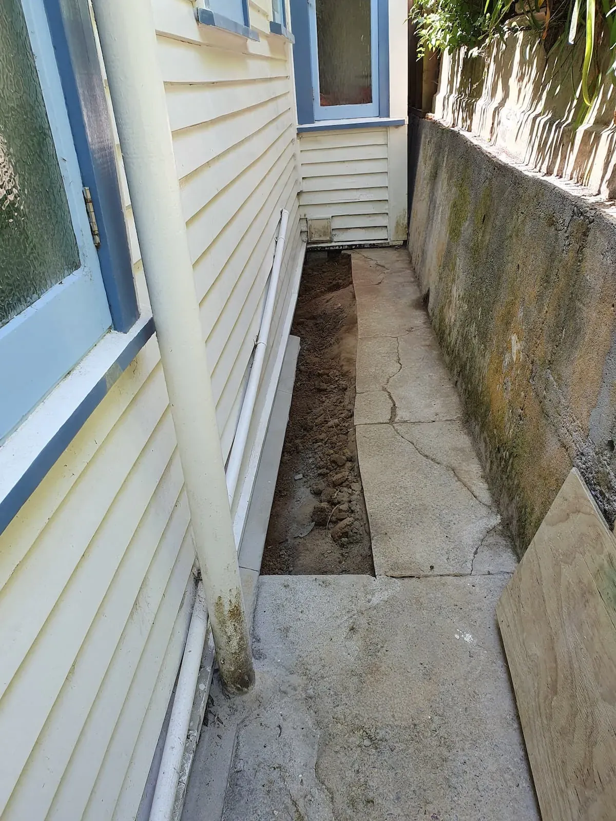 House repiling Wellington