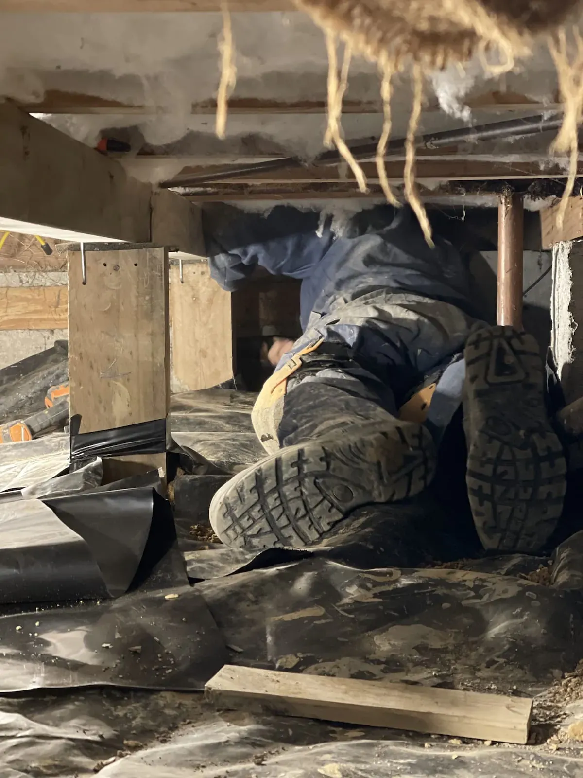 Confined spaces work
