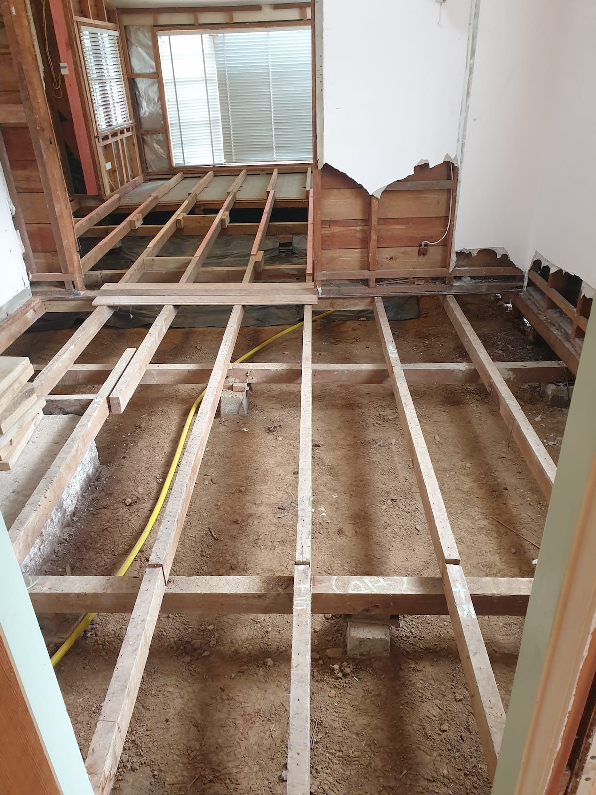 Foundation access for pile replacement Wellington