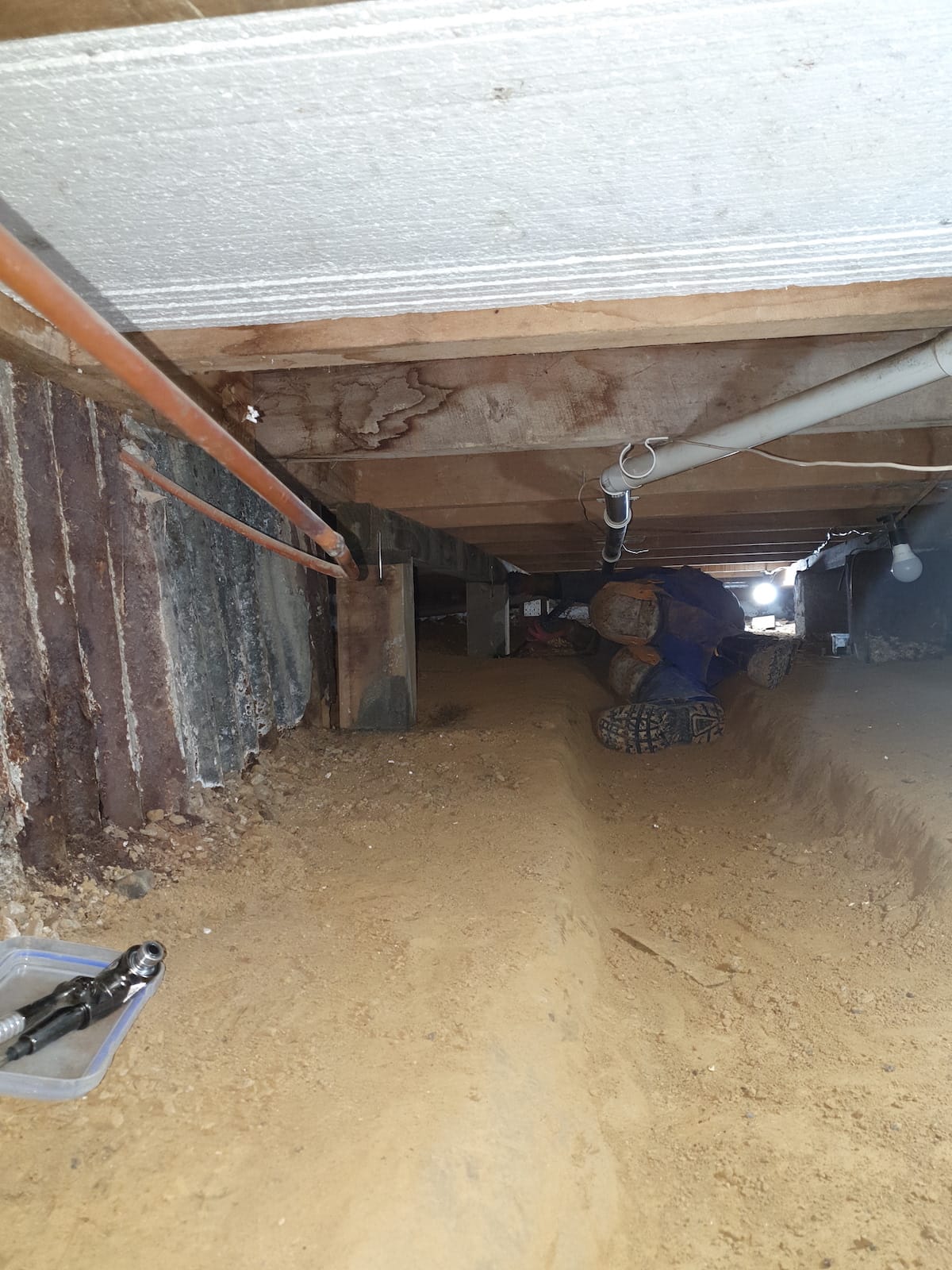 Under house pile work Wellington NZ