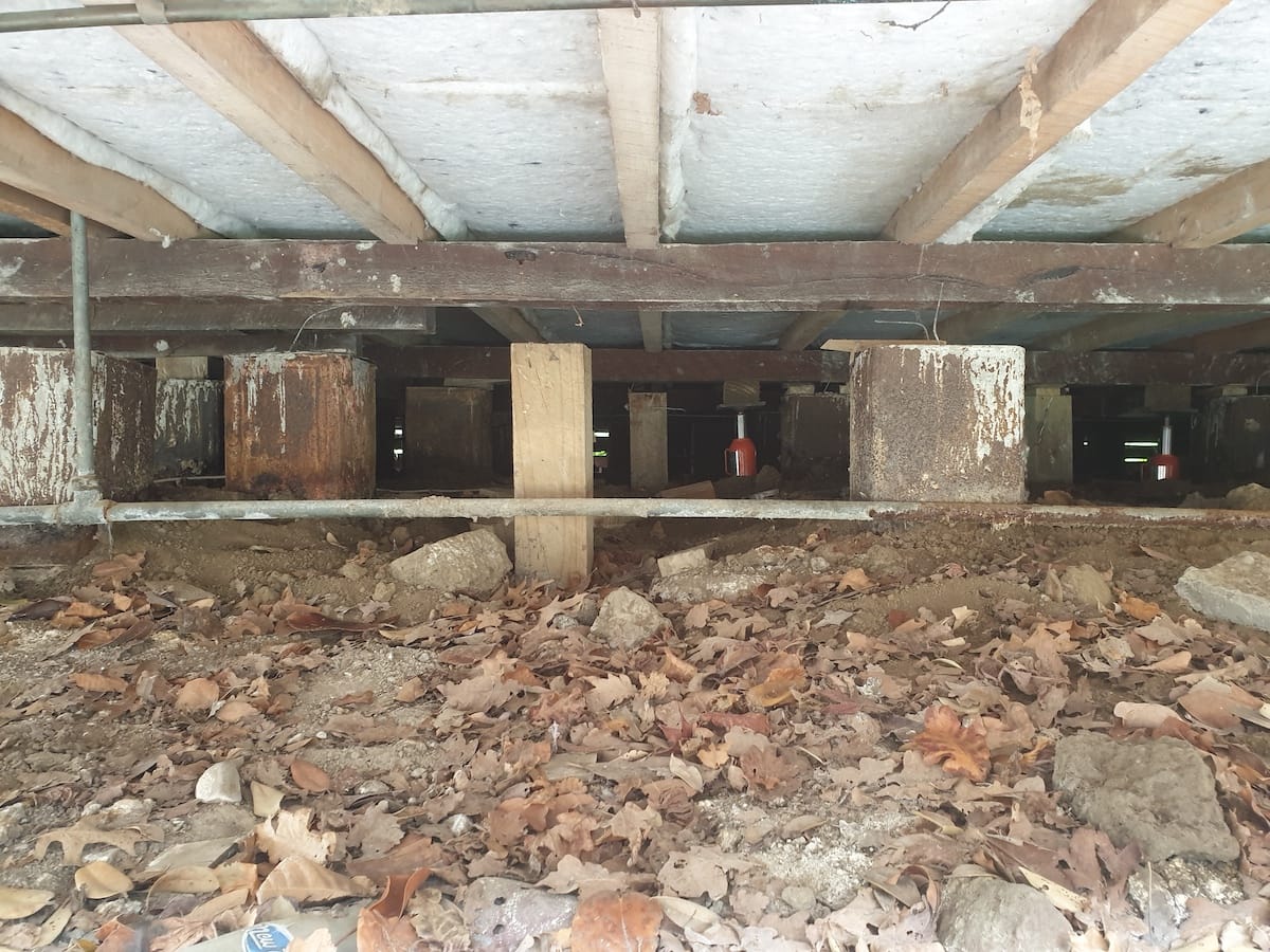 House leveling work