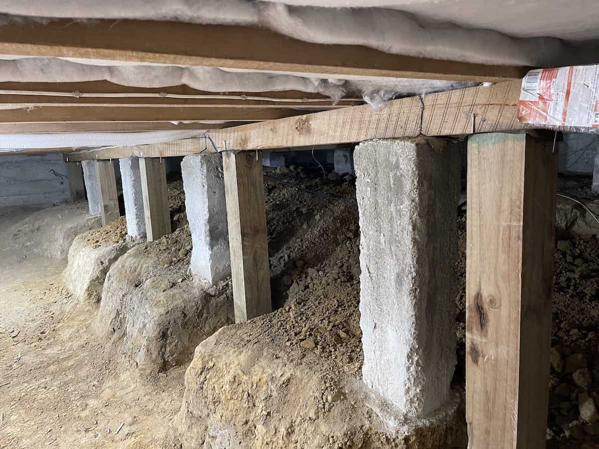 Foundation repair Wellington, new pile installation