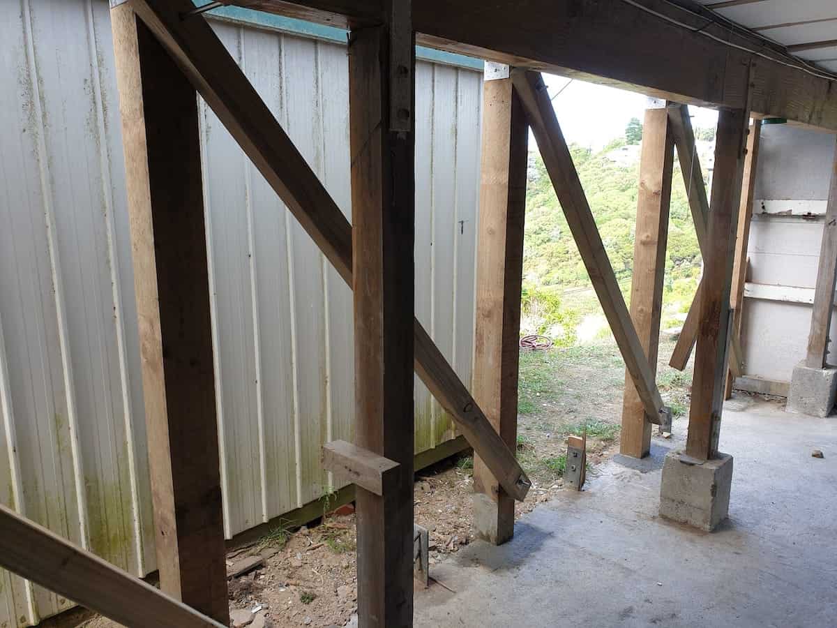 Concrete pile seismic upgrade Wellington